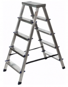 Стремянка алюм двухсторонняя 5 ст SMARTY ALPHA DUO