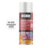 Аэрозольная эмаль эпоксид высокопр RAL ПРОФ DECORIX, 520 мл, RAL 9003, сигнальный белый глянцевый