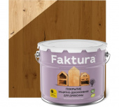 Покрытие золотой дуб 9 л защитно-декоративное для древесины  FAKTURA