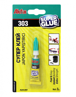 Akfix 303 Суперклей, 3 г  1 1