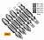 Набор бит SET5 2X Ph1xPh2, Pz1xPz2, Ph3xPz3, Sl3xSl4, Sl5xSl6-50, 5 шт карта COREBIT