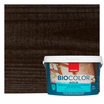 BIO COLOR aqua защитная декоративная пропитка для древесины венге (2.3л)