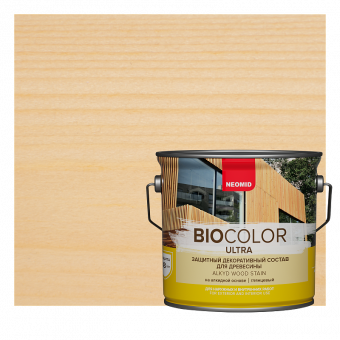 BIO COLOR ULTRA защитный декоративный состав для древесины Бесцветный  (2,7 л)