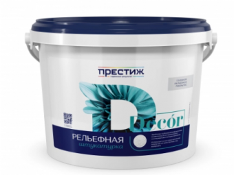 ПРЕСТИЖ Штукатурка РЕЛЬЕФНАЯ акриловая Белая 14 кг