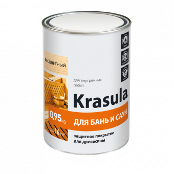 Защитный состав для бань и саун KRASULA  0,95кг(9)