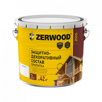 Защитно-Декор.состав ZERWOOD ZDS/сосна  3л (4) алк