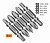 Набор бит SET5  2Х Ph1xPh2, Pz1xPz2, Ph3хPz3, Tx25xTx30, Hex4xHex5-50, 5 шт карта COREBIT